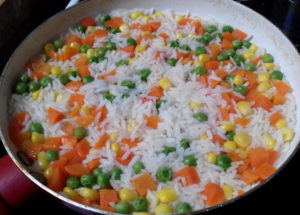 zöldséges rizs