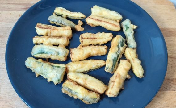 cukkini ropogós bundában, cukkini tempura